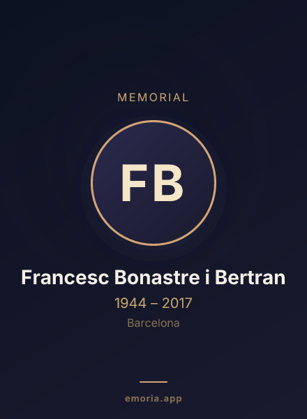 Memorial portrait of Francesc Bonastre i Bertran
