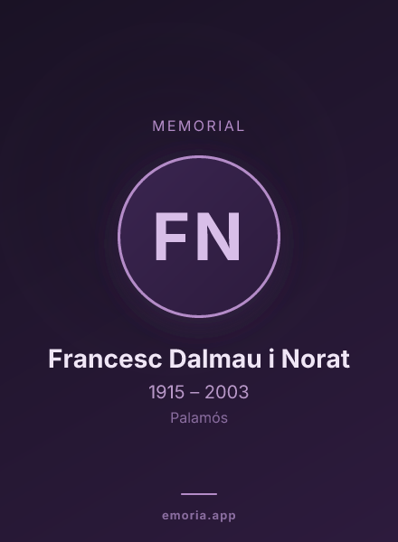 Memorial portrait of Francesc Dalmau i Norat