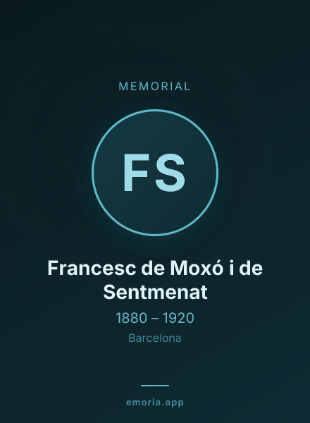 Memorial portrait of Francesc de Moxó i de Sentmenat