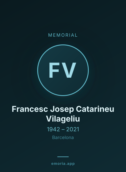 Memorial portrait of Francesc Josep Catarineu Vilageliu