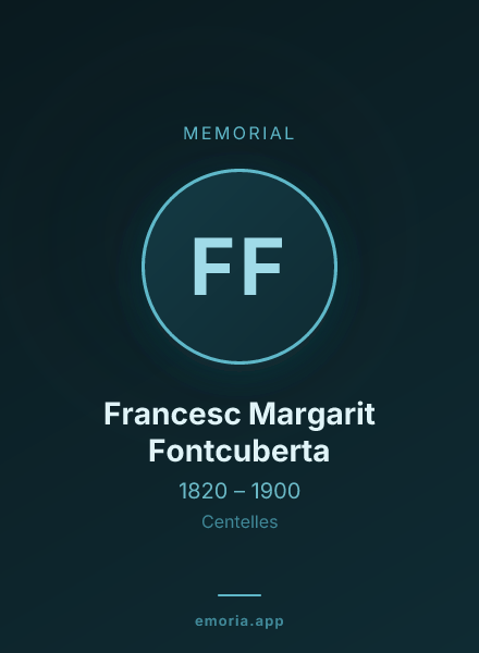 Memorial portrait of Francesc Margarit Fontcuberta