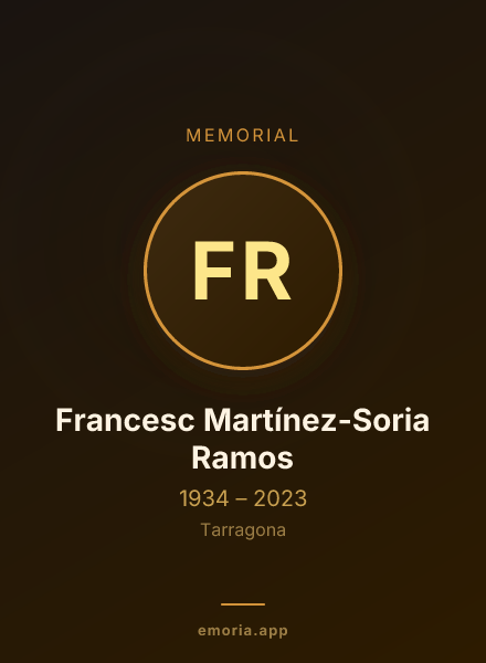 Memorial portrait of Francesc Martínez-Soria Ramos