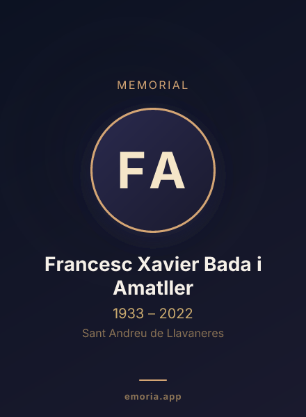 Memorial portrait of Francesc Xavier Bada i Amatller