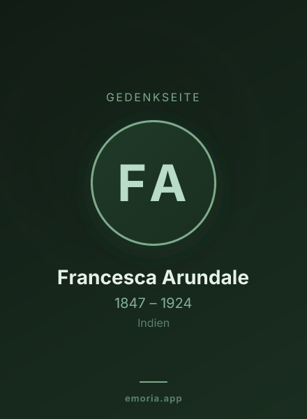 Gedenkportrait von Francesca Arundale