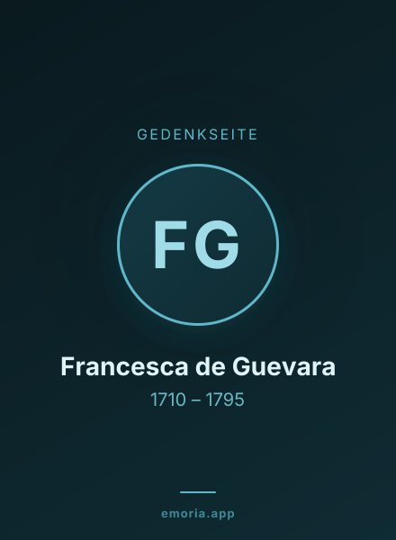 Gedenkportrait von Francesca de Guevara