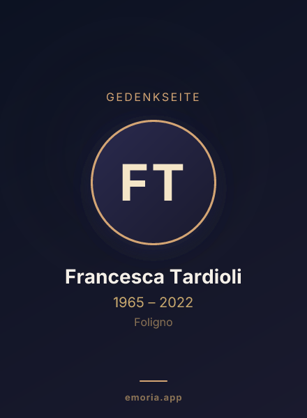 Gedenkportrait von Francesca Tardioli