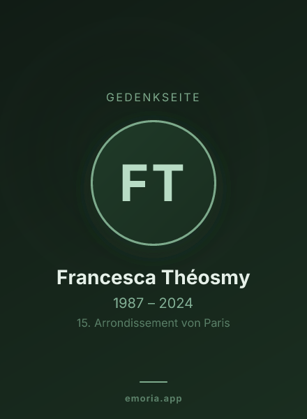 Gedenkportrait von Francesca Théosmy