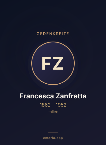 Gedenkportrait von Francesca Zanfretta