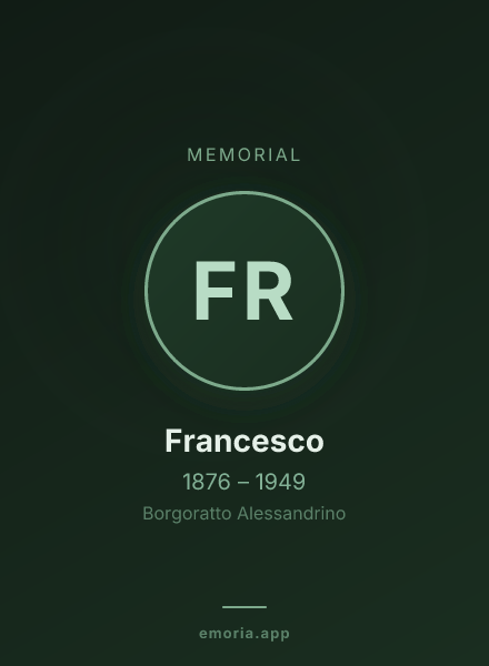 Memorial portrait of Francesco
