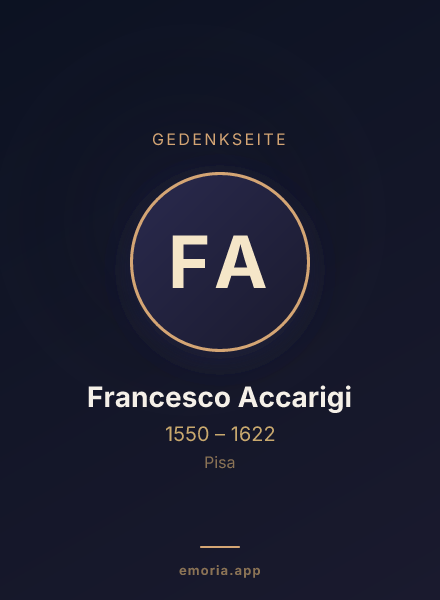 Gedenkportrait von Francesco Accarigi