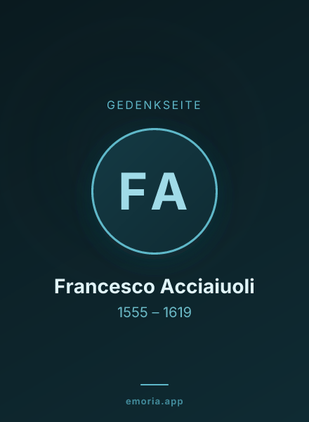 Gedenkportrait von Francesco Acciaiuoli