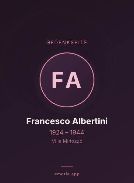 Gedenkportrait von Francesco Albertini