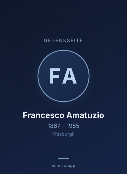 Gedenkportrait von Francesco Amatuzio