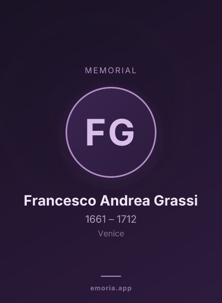 Memorial portrait of Francesco Andrea Grassi