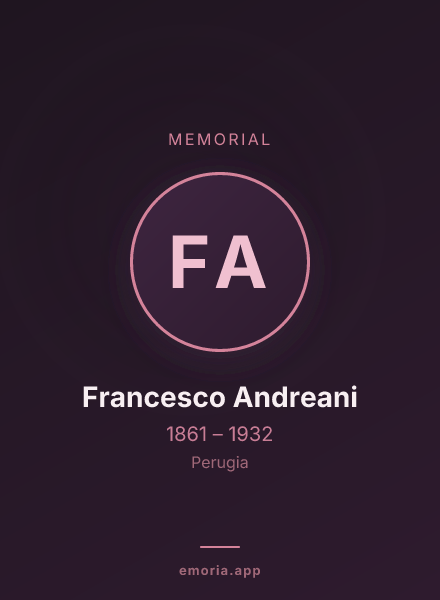 Memorial portrait of Francesco Andreani