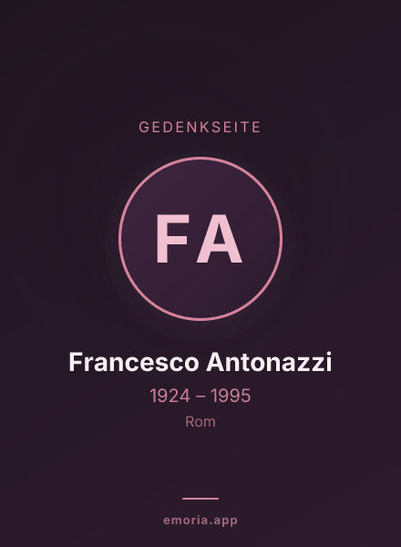 Gedenkportrait von Francesco Antonazzi