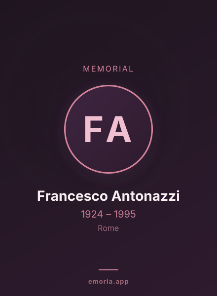 Memorial portrait of Francesco Antonazzi