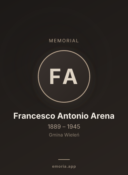 Memorial portrait of Francesco Antonio Arena