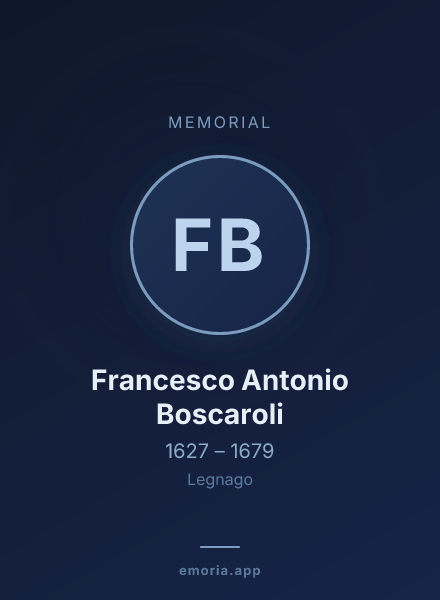 Memorial portrait of Francesco Antonio Boscaroli