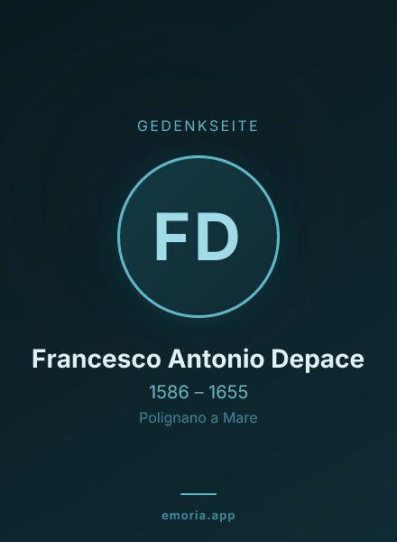 Gedenkportrait von Francesco Antonio Depace