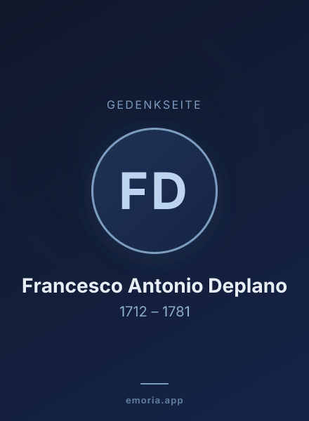 Gedenkportrait von Francesco Antonio Deplano