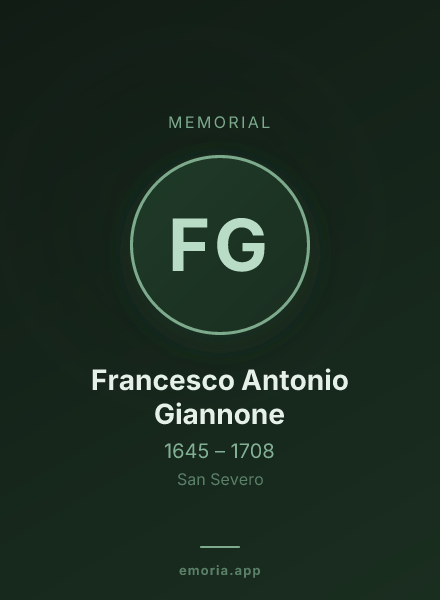 Memorial portrait of Francesco Antonio Giannone