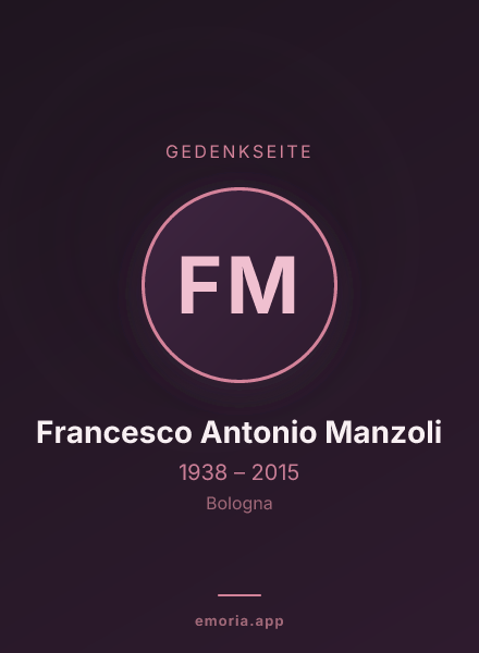 Gedenkportrait von Francesco Antonio Manzoli