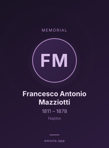Memorial portrait of Francesco Antonio Mazziotti