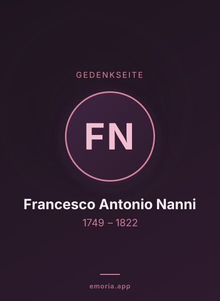 Gedenkportrait von Francesco Antonio Nanni