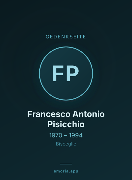 Gedenkportrait von Francesco Antonio Pisicchio