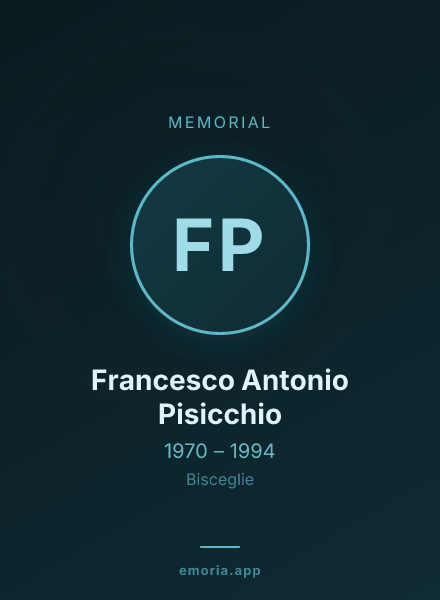 Memorial portrait of Francesco Antonio Pisicchio