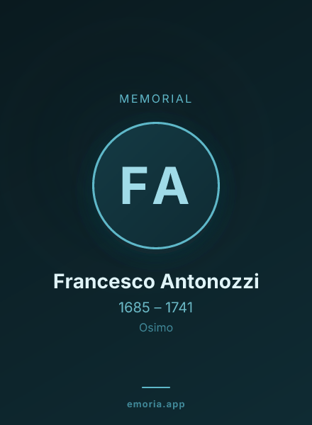 Memorial portrait of Francesco Antonozzi