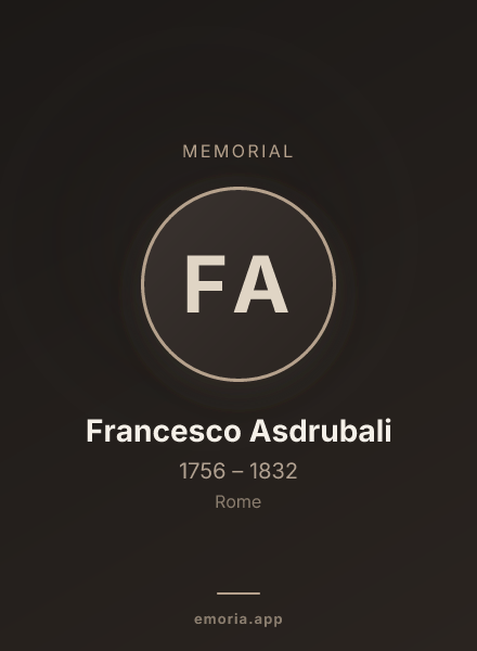 Memorial portrait of Francesco Asdrubali