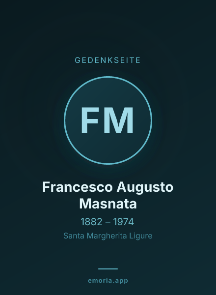 Gedenkportrait von Francesco Augusto Masnata