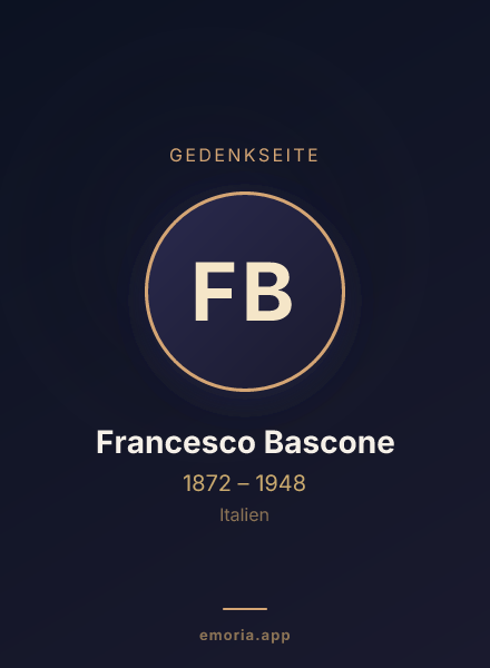 Gedenkportrait von Francesco Bascone