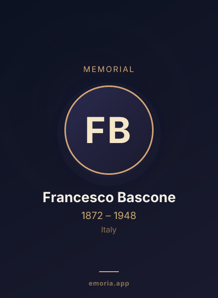 Memorial portrait of Francesco Bascone