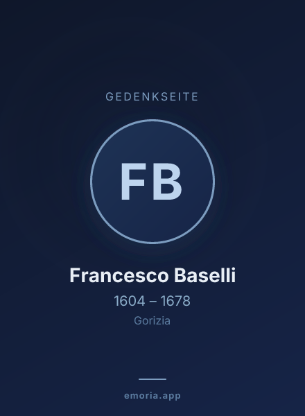 Gedenkportrait von Francesco Baselli