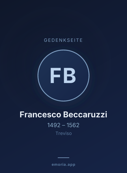 Gedenkportrait von Francesco Beccaruzzi