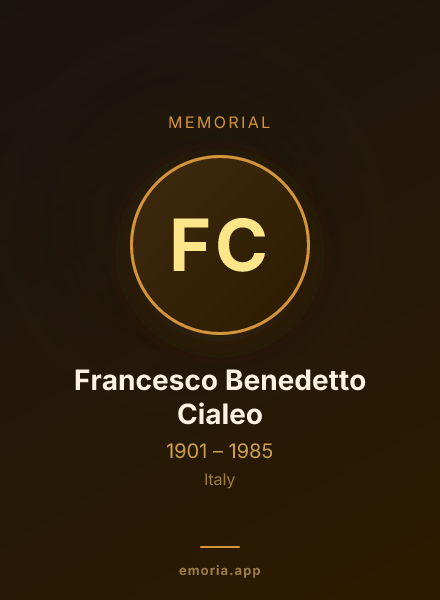 Memorial portrait of Francesco Benedetto Cialeo