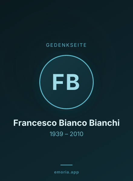 Gedenkportrait von Francesco Bianco Bianchi
