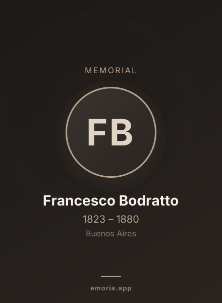 Memorial portrait of Francesco Bodratto
