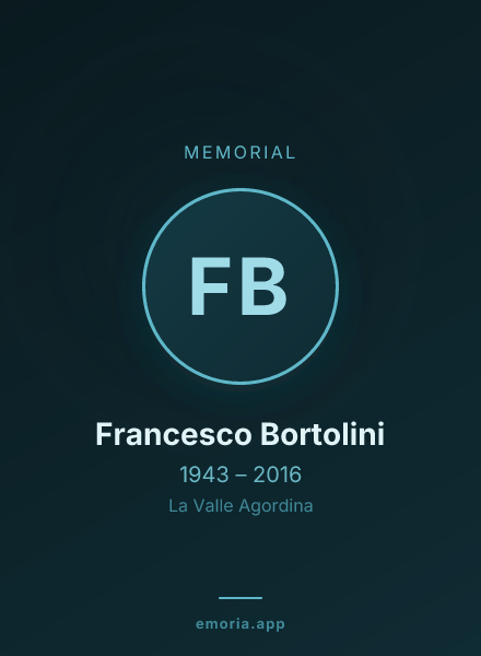 Memorial portrait of Francesco Bortolini