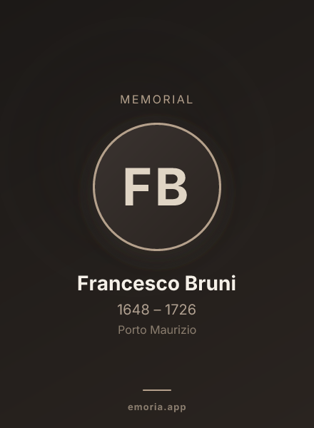 Memorial portrait of Francesco Bruni