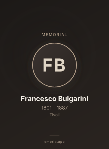 Memorial portrait of Francesco Bulgarini