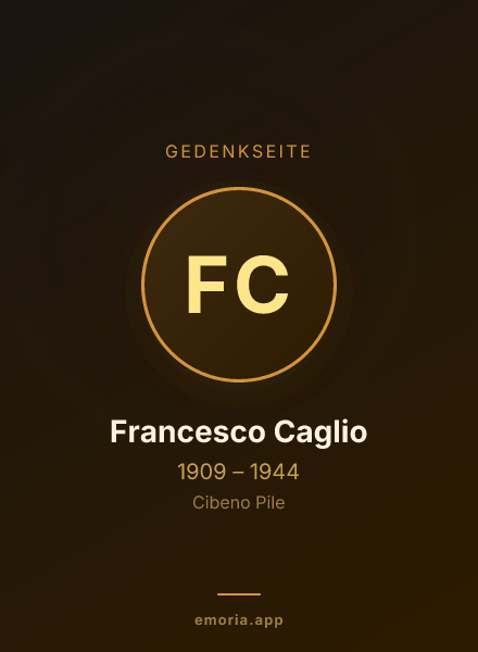 Gedenkportrait von Francesco Caglio