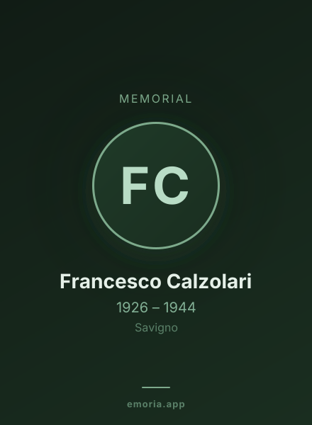 Memorial portrait of Francesco Calzolari