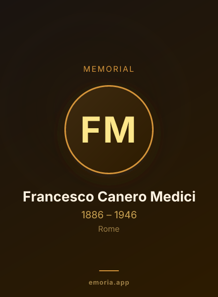 Memorial portrait of Francesco Canero Medici