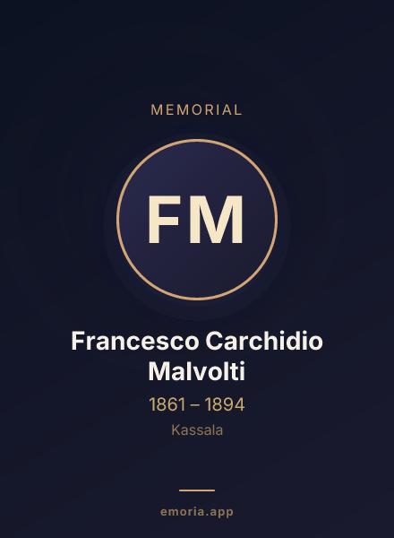 Memorial portrait of Francesco Carchidio Malvolti