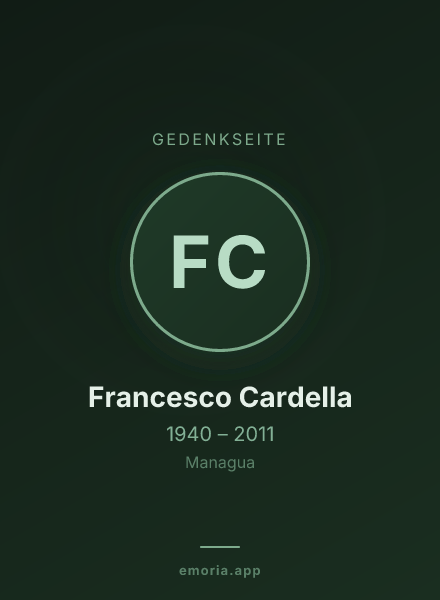 Gedenkportrait von Francesco Cardella