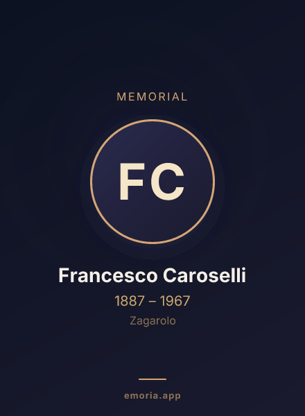 Memorial portrait of Francesco Caroselli